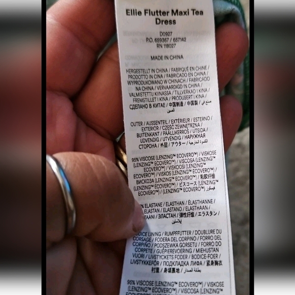 Boden Women's Green Ellie Maxi Floral Garden Party Colorful Tea Dress 4P - Picture 13 of 16